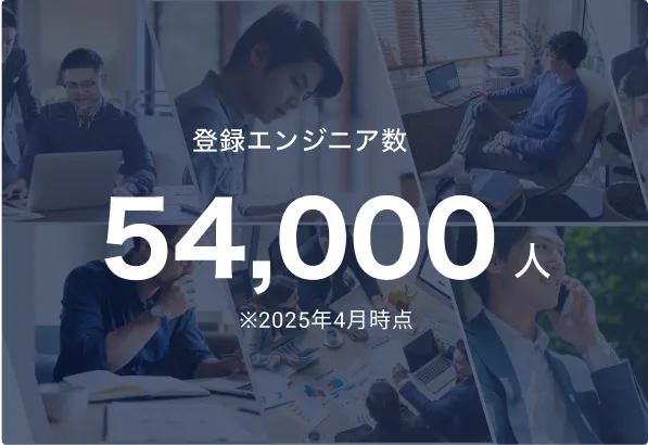 登録エンジニア数54,000人
